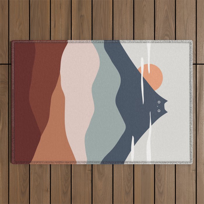 Cat Landscape 21 Outdoor Rug Gallery Image 1