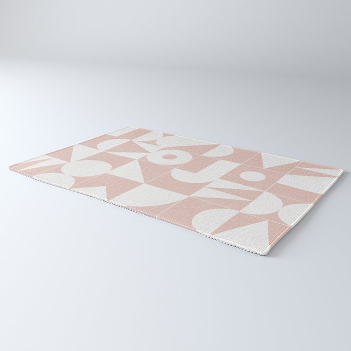 My Favorite Geometric Patterns No.11 - Pale Pink Rug Gallery Image 3