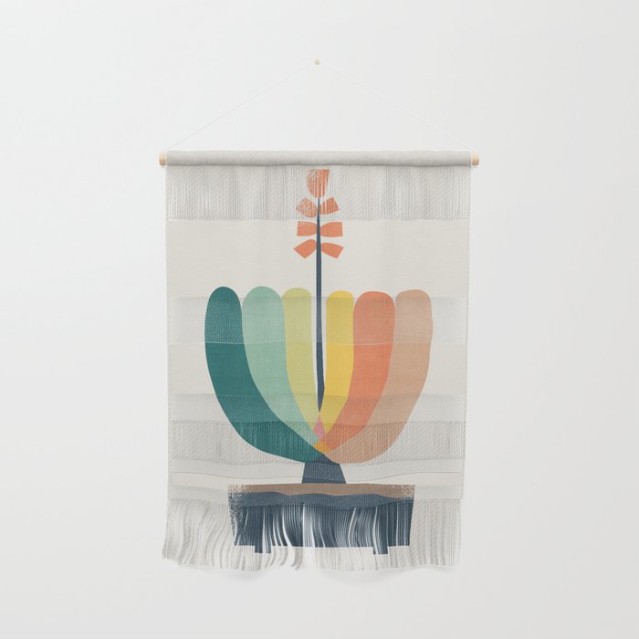 Whimsical aloe plicatilis succulent plant Wall Hanging Gallery Image 1