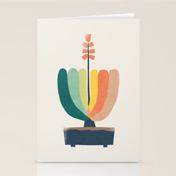 Whimsical aloe plicatilis succulent plant Stationery Card Gallery Image 2