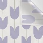 Spring Tulips VI Lavender Purple Mid Century Flowers Wall Tapestry Gallery Image 3
