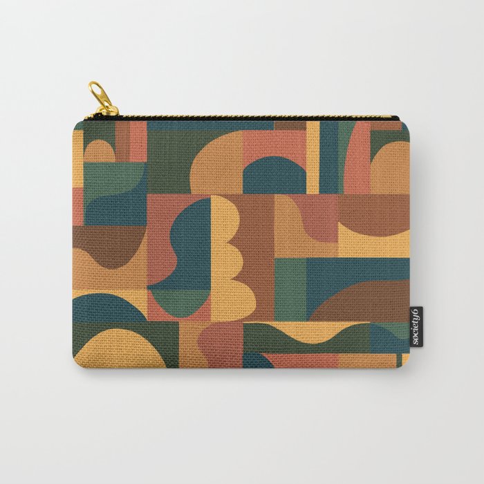 Abstract mosaic Carry All Pouch Gallery Image 1
