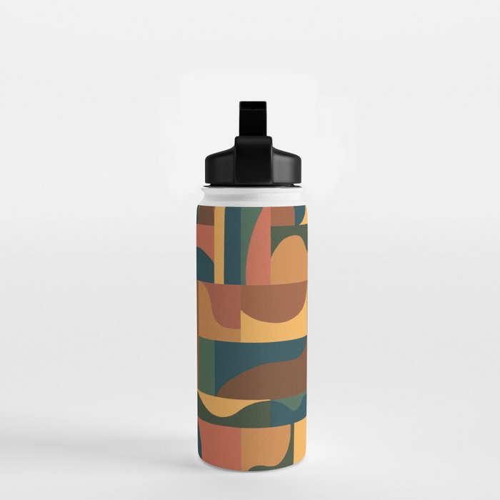 Abstract mosaic Water Bottle Gallery Image 2