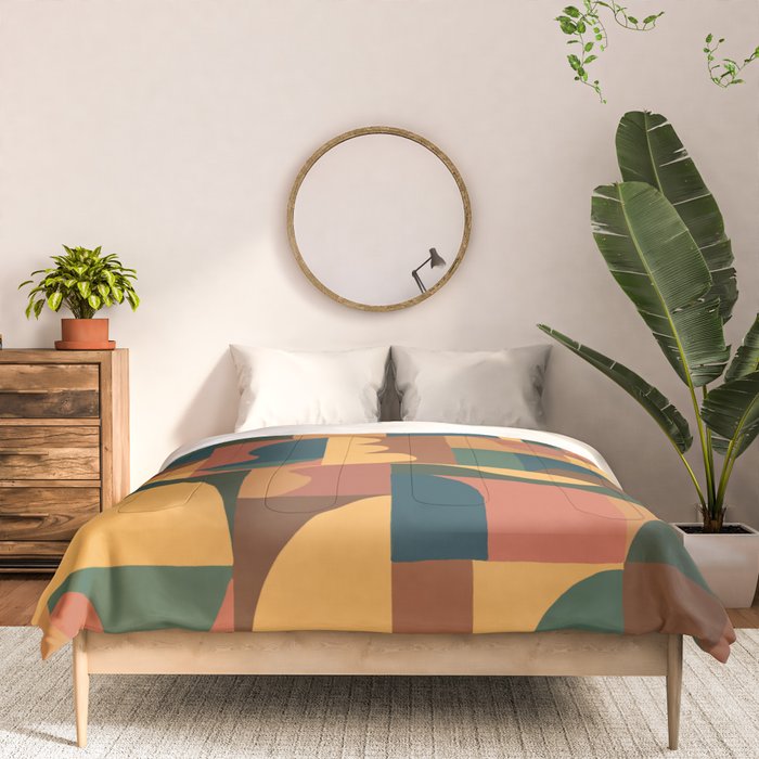 Abstract mosaic Comforter Gallery Image 3
