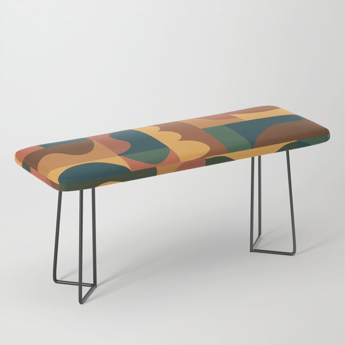 Abstract mosaic Bench Gallery Image 1