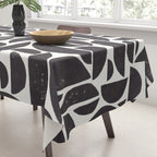 Abstract Linocut Pattern #3 Tablecloth Gallery Image 3