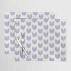 Spring Tulips VI Lavender Purple Mid Century Flowers Placemat Gallery Image 1