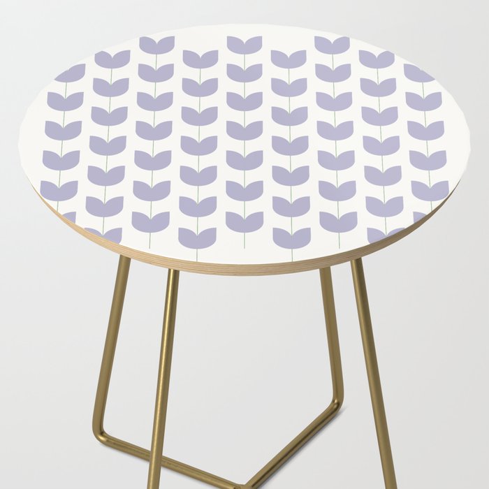 Spring Tulips VI Lavender Purple Mid Century Flowers Side Table Gallery Image 2