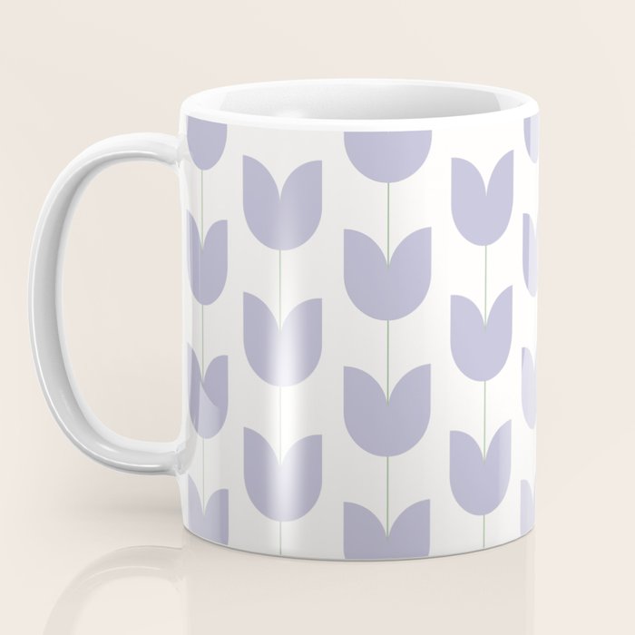 Spring Tulips VI Lavender Purple Mid Century Flowers Coffee Mug Gallery Image 3