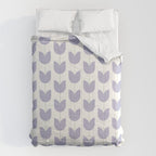 Spring Tulips VI Lavender Purple Mid Century Flowers Comforter Gallery Image 6