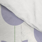 Spring Tulips VI Lavender Purple Mid Century Flowers Comforter Gallery Image 4
