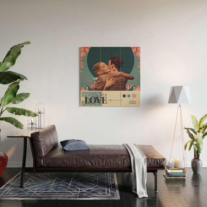 Our Love tore Time to Pieces Wood Wall Art Gallery Image 2