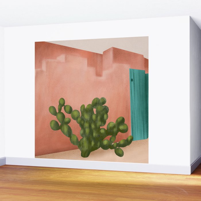 Strong Desert Cactus Wall Mural Gallery Image 2