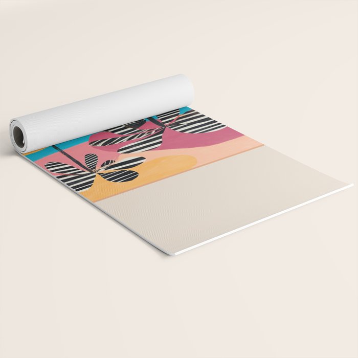 Tropical Sunset Palms I Yoga Mat Gallery Image 2