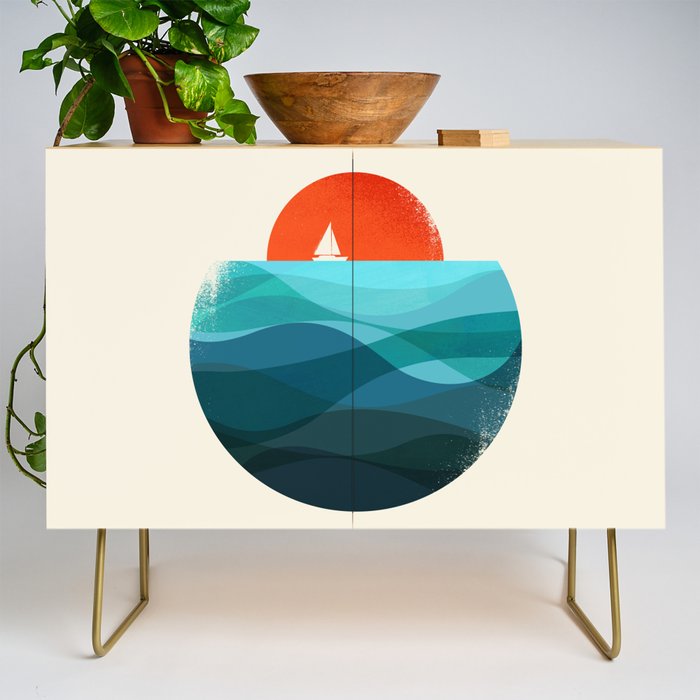 Deep blue ocean Credenza Gallery Image 1