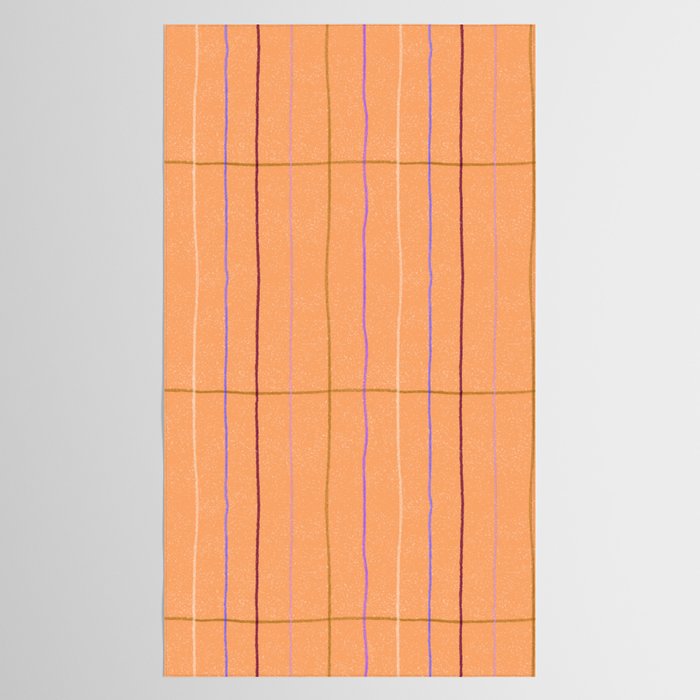 Textured Picnic Pattern in Calm Peach Tablecloth Gallery Image 2