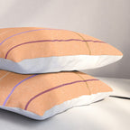 Textured Picnic Pattern in Calm Peach Pillow Sham Gallery Image 3