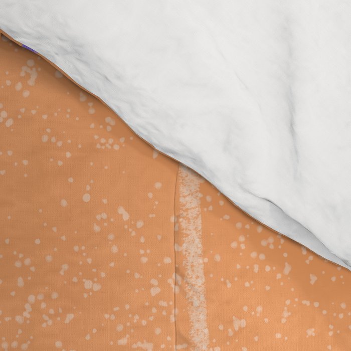 Textured Picnic Pattern in Calm Peach Comforter Gallery Image 4