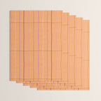 Textured Picnic Pattern in Calm Peach Wrapping Paper Gallery Image 3