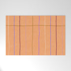 Textured Picnic Pattern in Calm Peach Welcome Mat Gallery Image 1