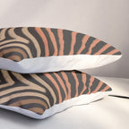 Tribal Pattern in Brown & Soft Red Pillow Sham Gallery Image 3