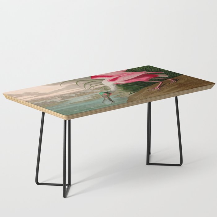 Roseate Spoonbill Birds of America Audubon Illustration Bird Lovers Gift Coffee Table Gallery Image 1