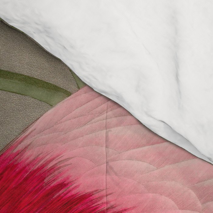 Roseate Spoonbill Birds of America Audubon Illustration Bird Lovers Gift Comforter Gallery Image 4
