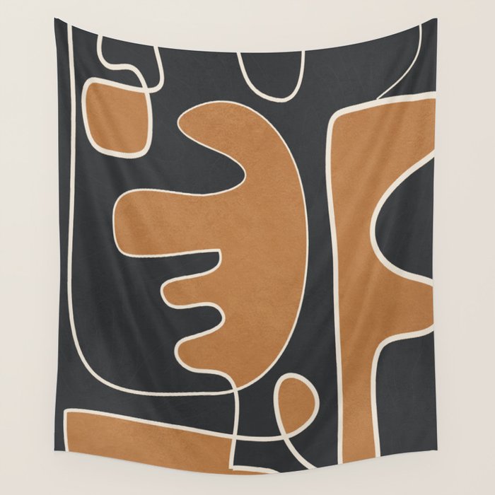 Contours of Thought 2 Wall Tapestry Gallery Image 1