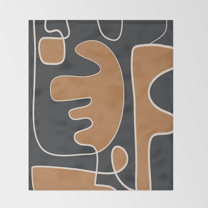 Contours of Thought 2 Throw Blanket Gallery Image 2