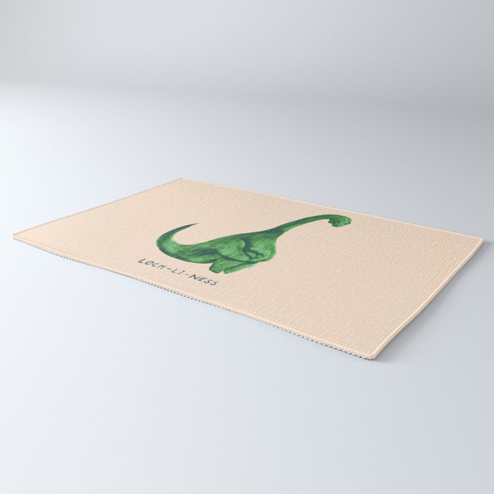 Lonely loch ness monster (loch-li-ness) Rug Gallery Image 3