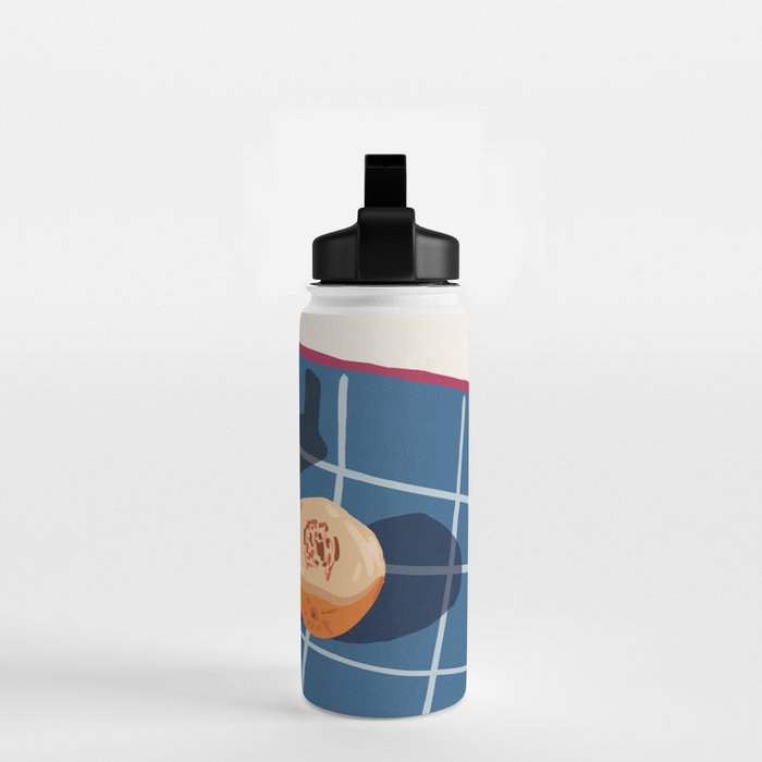 Melon Vodka Shots, Weekend Alcohol Party Fruits Beverages, Papaya Chill Pastel Eclectic Afternoon, Slow Living Honeydew Indigo Tiles Bohemian Painting Water Bottle Gallery Image 2