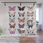 Pink Butterflies Wall Mural Gallery Image 1