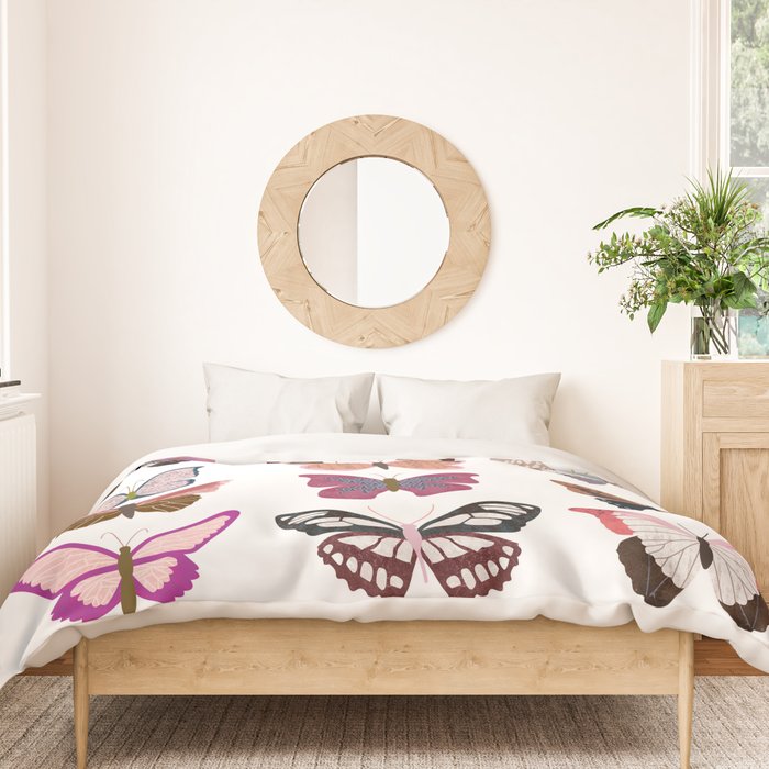 Pink Butterflies Duvet Cover Gallery Image 3