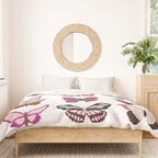 Pink Butterflies Duvet Cover Gallery Image 3