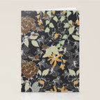 Vintage Midnight Florals Stationery Card Gallery Image 2