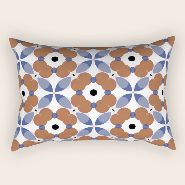 Moroccan Tile - poppy Rectangular Pillow Gallery Image 2