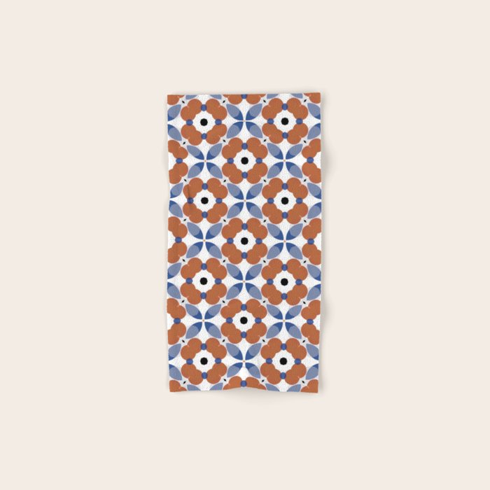 Moroccan Tile - poppy Towels Gallery Image 1