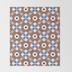 Moroccan Tile - poppy Throw Blanket Gallery Image 2