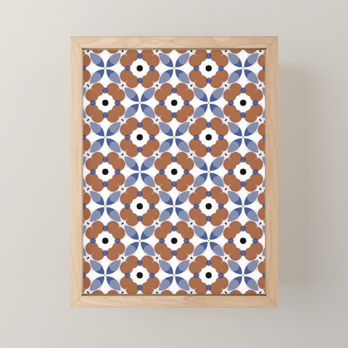 Moroccan Tile - poppy Mini Art Print Gallery Image 1