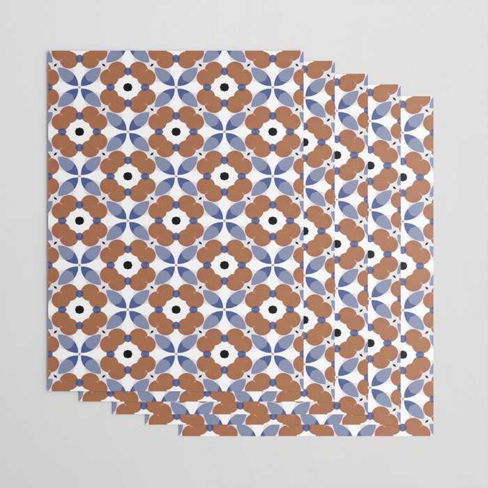 Moroccan Tile - poppy Wrapping Paper Gallery Image 3