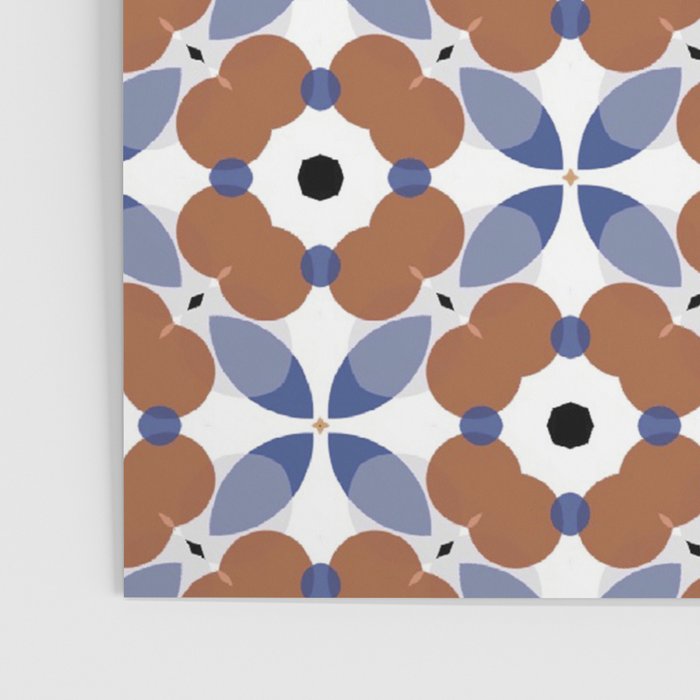 Moroccan Tile - poppy Poster Gallery Image 3