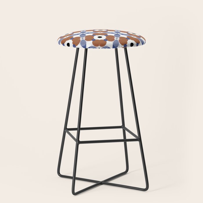 Moroccan Tile - poppy Stool Gallery Image 1