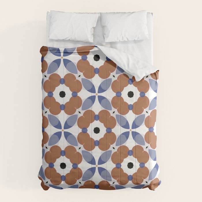 Moroccan Tile - poppy Comforter Gallery Image 6