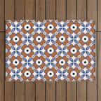 Moroccan Tile - poppy Outdoor Rug Gallery Image 1