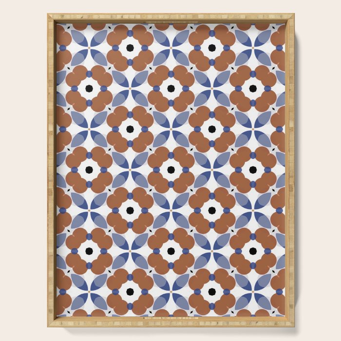 Moroccan Tile - poppy Serving Tray Gallery Image 1