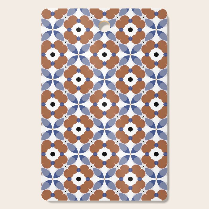 Moroccan Tile - poppy Cutting Board Gallery Image 1