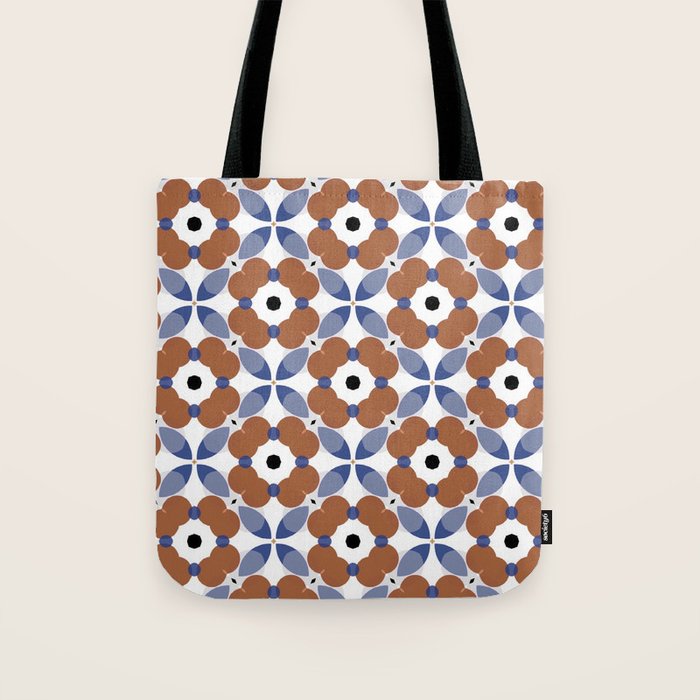 Moroccan Tile - poppy Tote Bag Gallery Image 1