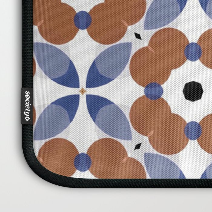 Moroccan Tile - poppy Laptop Sleeve Gallery Image 3