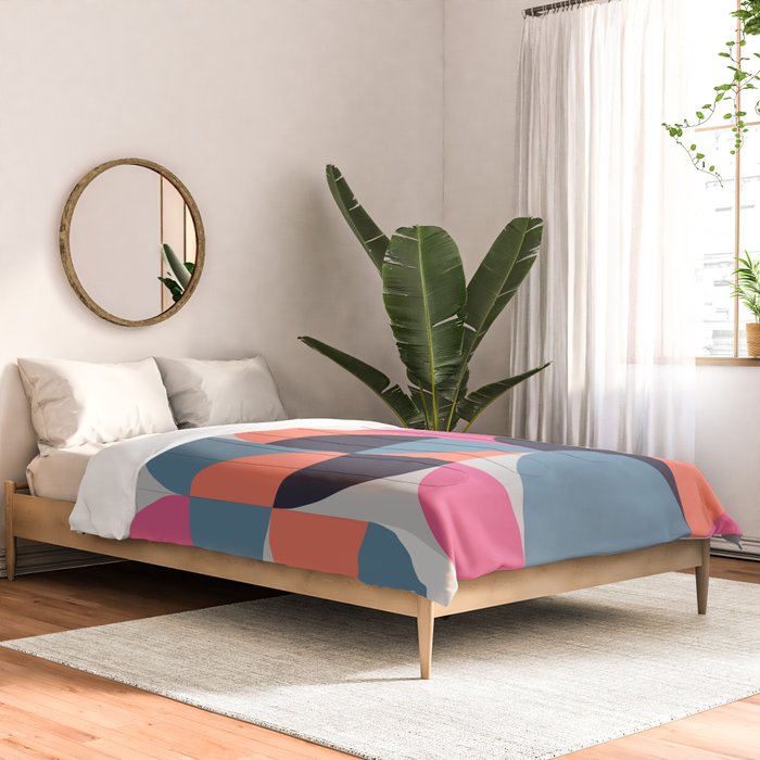 Mid Century Geometric 21 Comforter Gallery Image 2