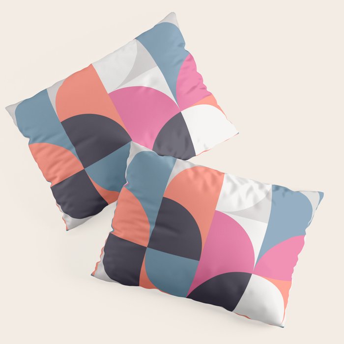 Mid Century Geometric 21 Pillow Sham Gallery Image 1